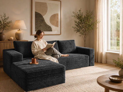 Modern L-Shaped Sectional Sofa With Left Facing Chaise