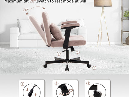 Criss Cross Armrest Office Chair With Wheels
