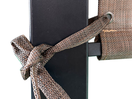 13' X 7.7' Outdoor Pergola Sun Shade Cover Cloth Patio Canopy Hdpe Permeable With Grommets - Brown