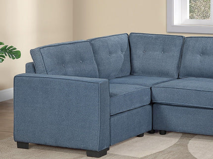 Reversible Chaise U - Sectional Couch, Living Room 3 Piece Set