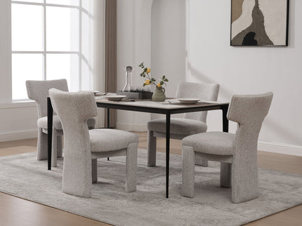 Armless Curved Back Accent Chairs