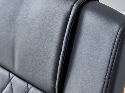 Modern Dining Chairs With Padded Seat, Metal Legs