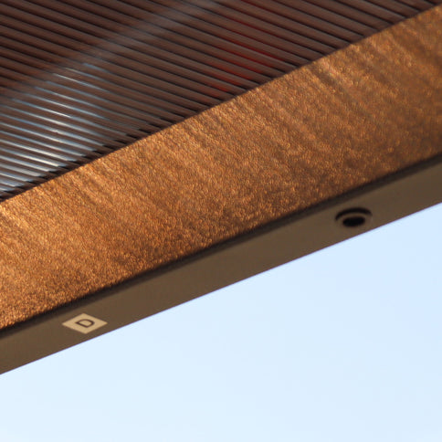 Wall Mounted Outdoor Pergola Gazebo, Heavy Duty Metal Awning With Roof