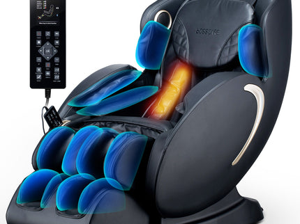 Bosscare - 3D Zero Gravity Massage Chair, Full Body Shiatsu Recliner With App