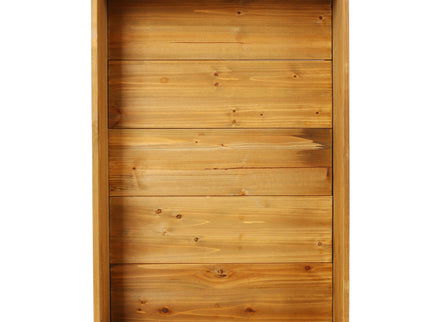 Raised Garden Bed With Metal Legs And Folding Storage Shelf