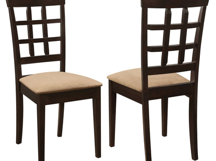 Lattice Back Dining Chair (Set of 2) - Brown
