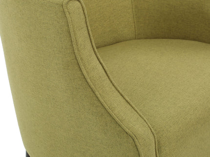 Contemporary Upholstered Club Chair With Button Tufting
