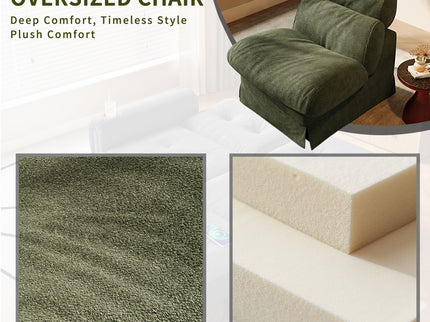 Accent Chair, Soft Medium Firm Upholstery For Living Room