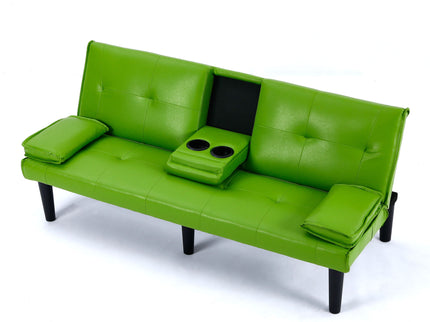 Sofa Bed With Foldable Design And Cup Holder