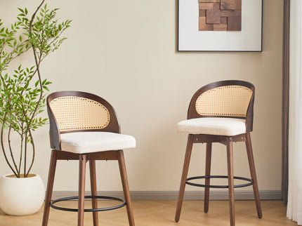 Como - Indoor Wood Barstool (Sey of 2)