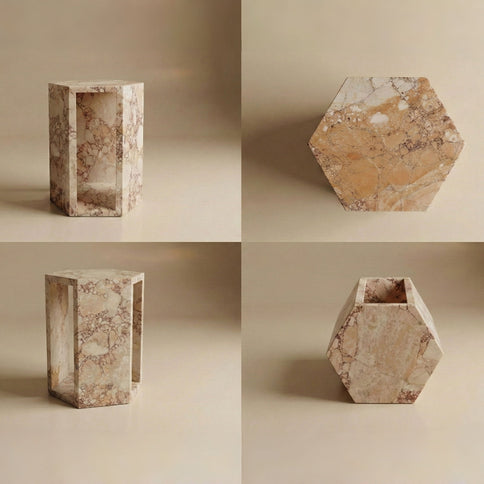 Modern Minimalist Hexagon Side Table