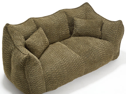 Comfortable Dual Beanbag Chair With High Resilience Foam Core For 2 People
