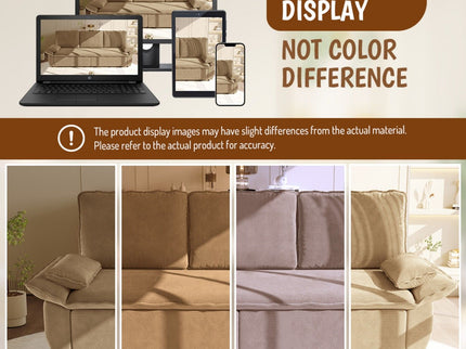 King Size Pull Out Sofa Bed, 3 In 1 Convertible Multifunctional