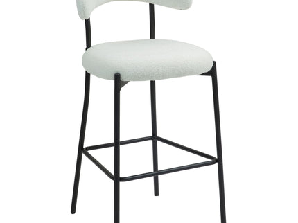 Counter Height Bar Stools With Powder Coating Base And Footrest