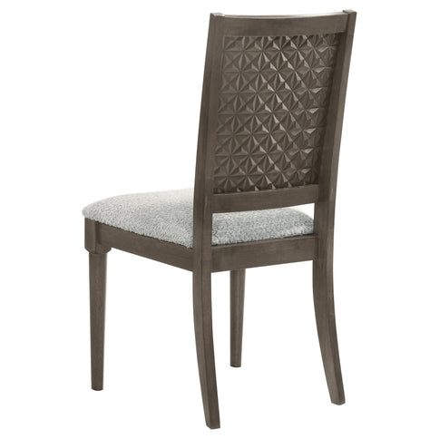 Perkins - Upholstered Dining Side Chair (Set of 2) - Dark Brown