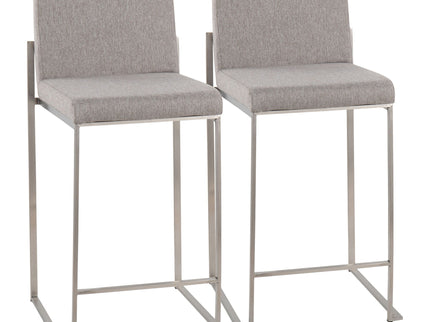 Fuji - Contemporary High Back Counter Stool, Functional Design