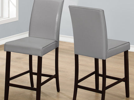 Counter Height Dining Chair Upholstered Look (Set of 2)