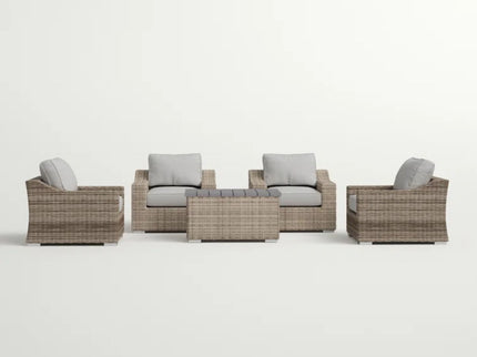 Stylish Sofa Seating Group With Cushions Perfect For Outdoor Gatherings