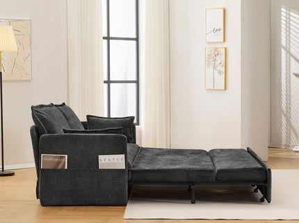 Pull Out Sofa Bed, Convertible Sleeper Sofa Couch, Side Storage, And USB / C - Type Charging Ports Chair