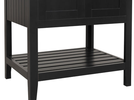 Modern Bathroom Vanity With Sink And Open Shelf