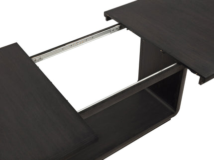 Bangor - Extension Dining Table With Pedestal Base - Black