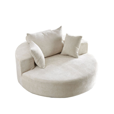 Swivel Chair With Rotating Base For Living Room