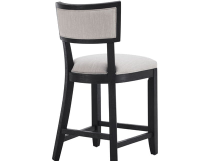 Upholstered Counter Height Bar Stools With Comfy Back (Set of 2)