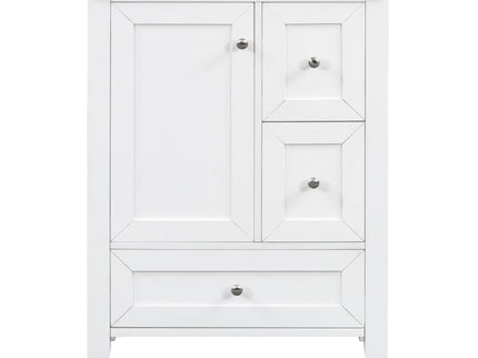 Modern Bathroom Vanity With Sink, Freestanding Cabinet With Drawers And Shelves