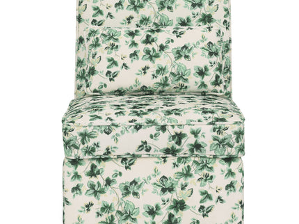 Stylish Flannel Dining Chair With Soft Cushion And Backrest