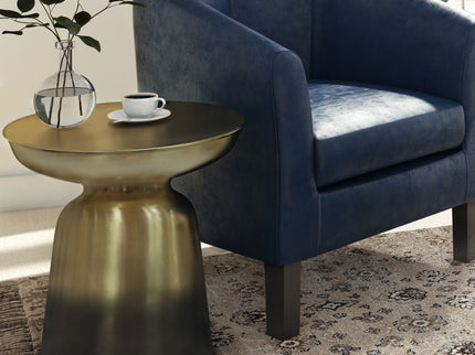 Toby - Metal Accent Table - Gold / Black Ombre