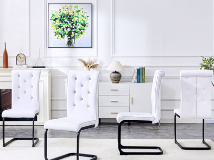 Alligator Skin Upholstered Dining Chairs