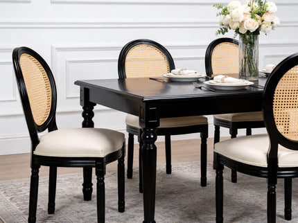 French Country Dining Chairs With Round Back (Set of 2)