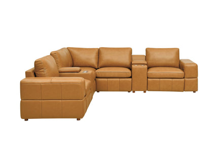 Upholstered Large Arms Sectional With Recliner Seats