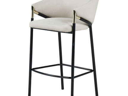 Sloped Arm Bar Stools (Set of 2) - Beige