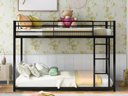 Metal Bunk Bed, Low Bunk Bed With Ladder