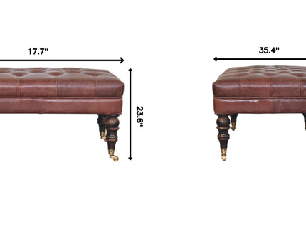 Buffalo - Ottoman With Castor Legs