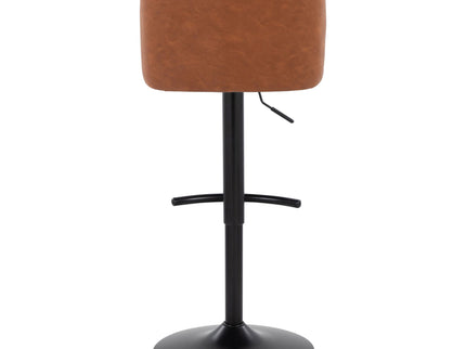 Toriano - Contemporary Adjustable Bar Stool With Rounded T Footrest (Set of 2)