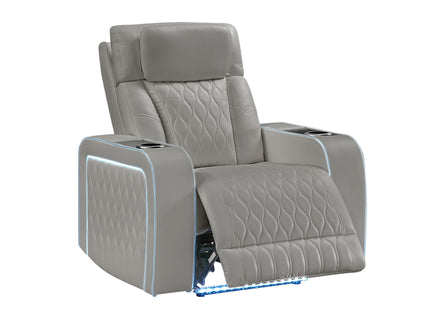 Electra - Power Reclining Set With Power Headrests, Massage And LED Lighting