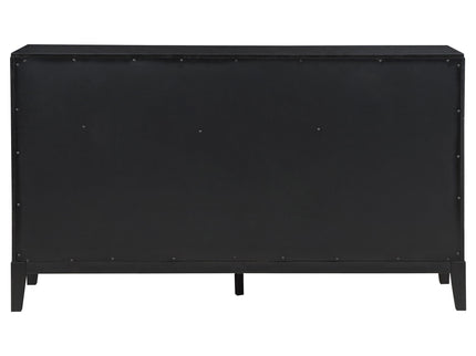 Mason - 8 Drawer Dresser With Fluted Design - Black