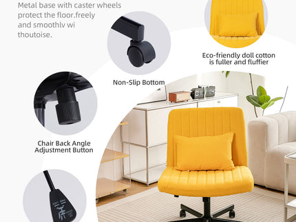 Criss Cross Office Chair With Adjustable Height, Ergonomic Design