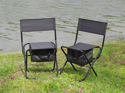 Folding Outdoor Chairs With Storage Bag, Portable Chair For Indoor, Outdoor Camping, Picnics And Fishing