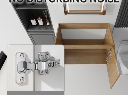 Floating Bathroom Vanity Cabinet With Soft Close Double Doors, Spacious Interior Storage, Wall Mounted, Cabinet Only