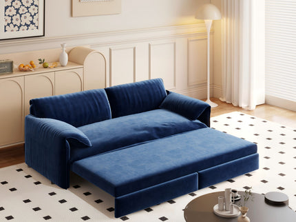 Queen Pull Out Sofa Bed With Side Storage