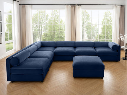 Modern Modular Sectional Sofa With Storag, Contemporary Cylindrical Design
