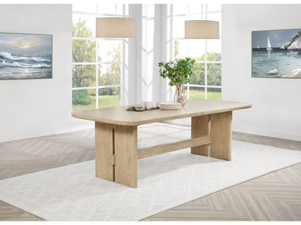 Kimpton - Rectangular Dining Table With Extension Leaf - Beige