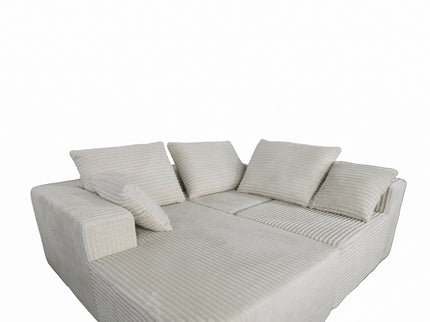 Corner Combination Sofa Sectional Couch With Soft Fabric