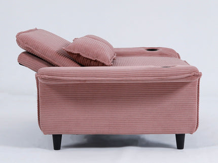 Modern Fabric Multi-Functional Sofa Bed With Adjustable Armrests And Backrests