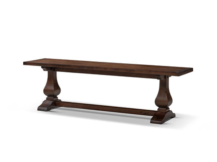 Whitmore - Trestle Dining Bench - Dark Brown
