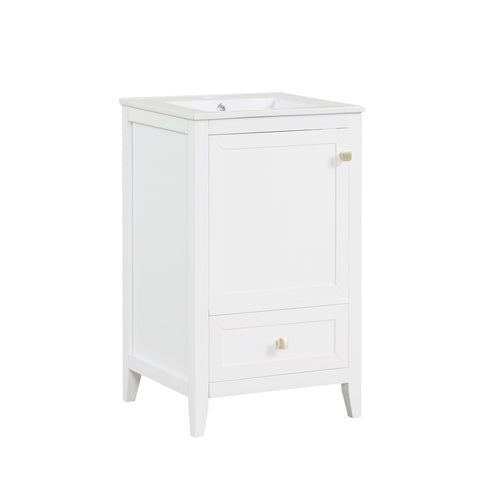 Bathroom Vanity With Sink, Soft Closing Cabinet Door, Storage Rack And Drawer