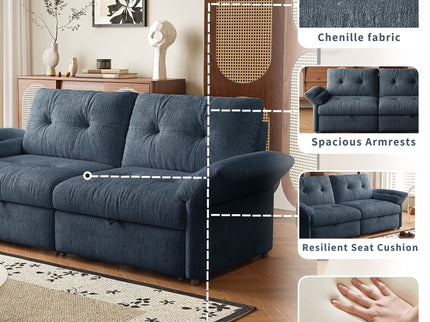 Sofa Bed, 2 In 1 Design For Living Rooms